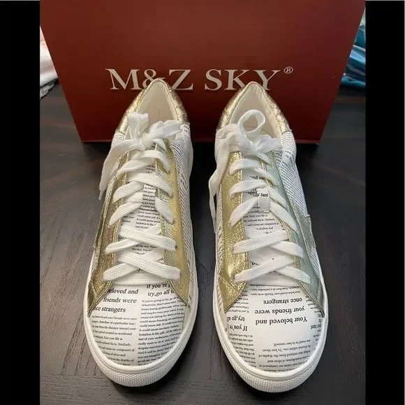 Gold Start Casual Low Top Sneakers - Picture 3 of 12